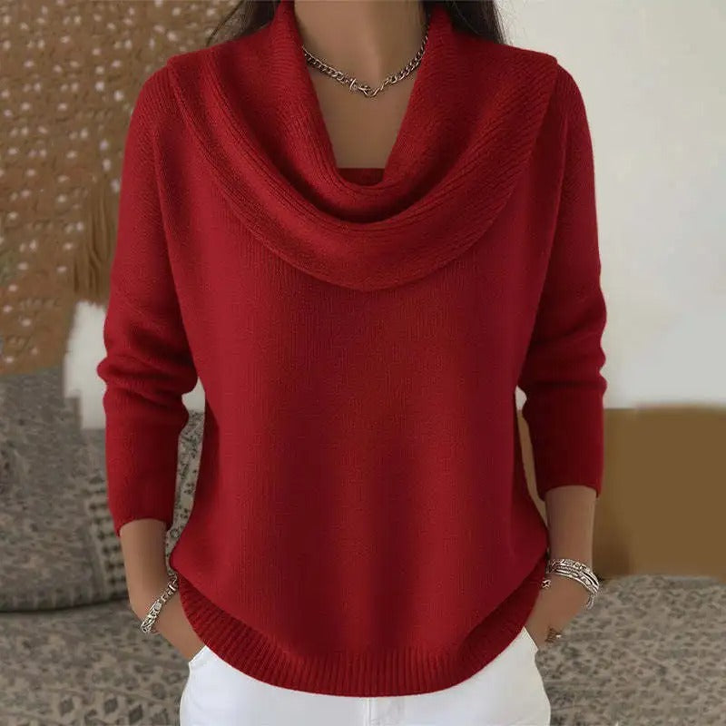 MAGLIONE CON COLLETTO DA DONNA