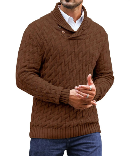 MAGLIONE DA UOMO CON COLLETTO