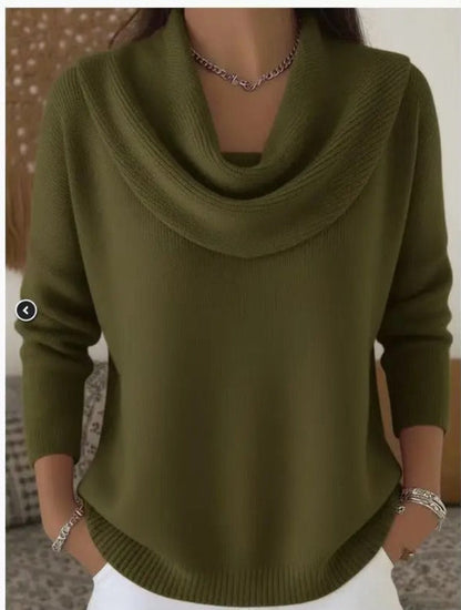 MAGLIONE CON COLLETTO DA DONNA