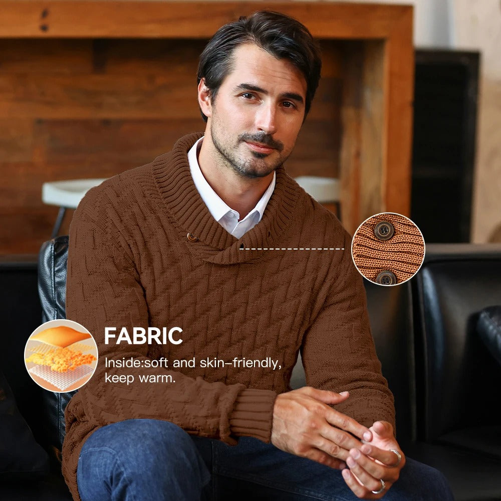 MAGLIONE DA UOMO CON COLLETTO