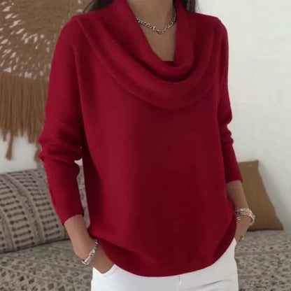 MAGLIONE CON COLLETTO DA DONNA