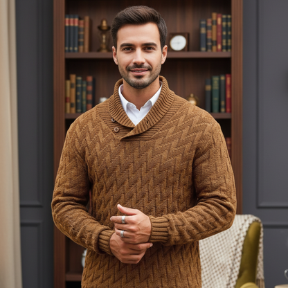 MAGLIONE DA UOMO CON COLLETTO